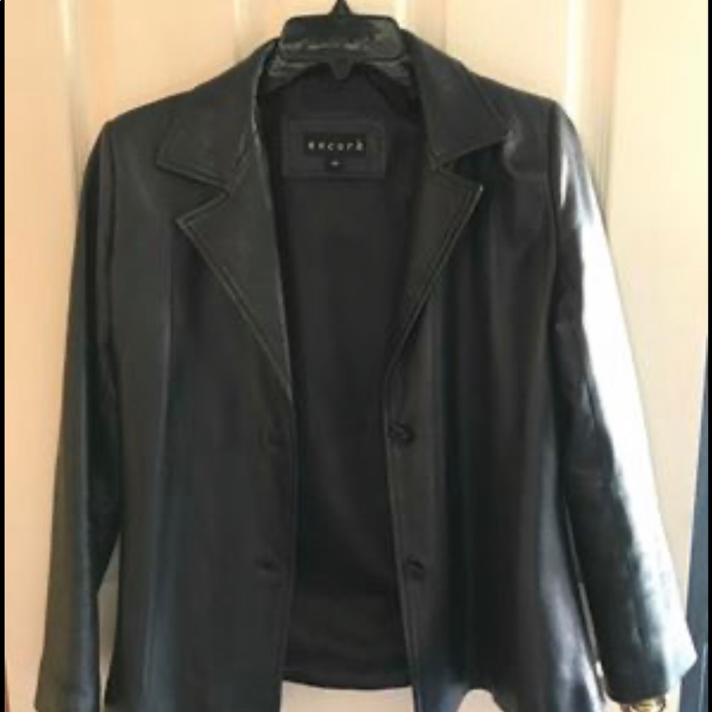 Buttery black leather jacket